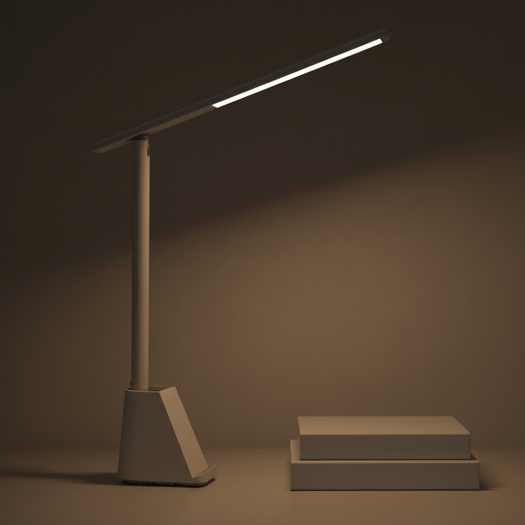 Foldable LED Desk Lamp with Dimming Function, USB-Powered Eye-Friendly Light for Home Office and Travel 1