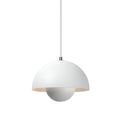 Pendant Light Metal Dome 9 in Width E27 Base Adjustable 59 in Cord Indoor Hanging Light 2