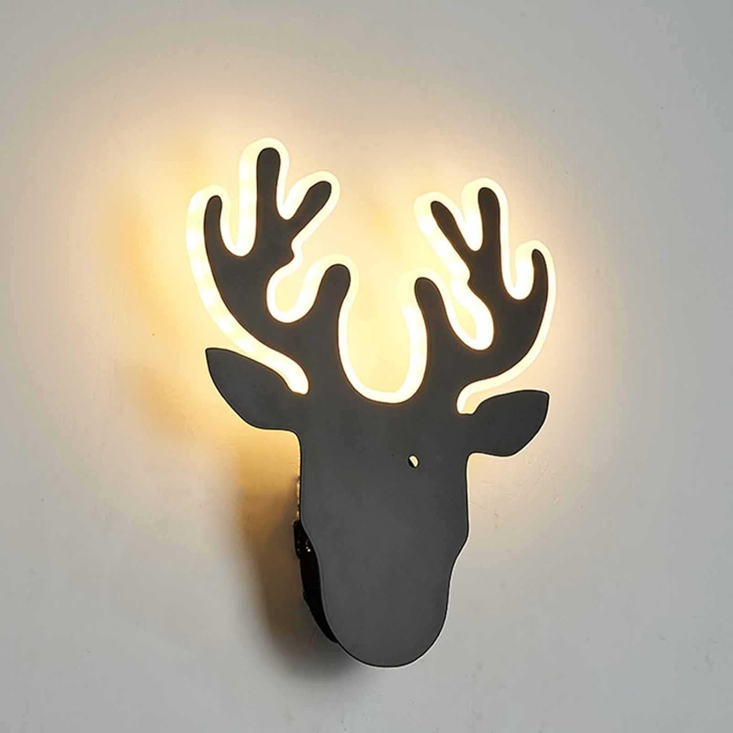 Wall Clock LED 3D Display Dimmable USB Powered Plastic 03